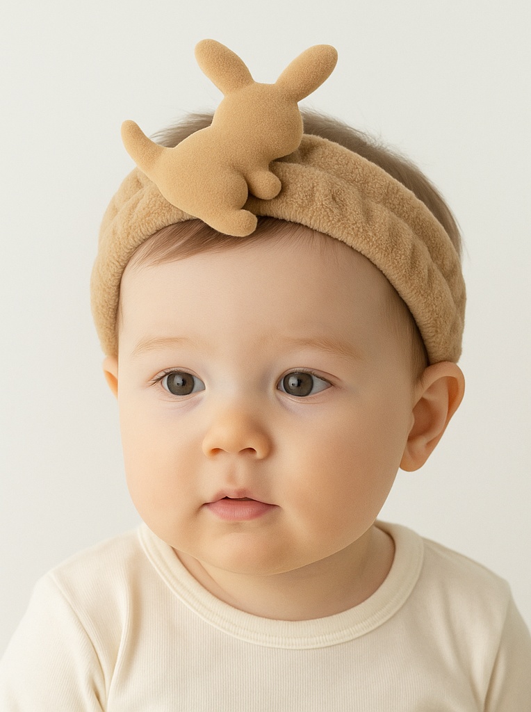 Plush Baby Headband – Luxurious Velvet Feel & Soft Fit