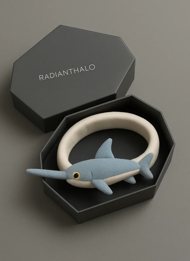 Niedliches Baby-Stirnband mit Schwertfisch