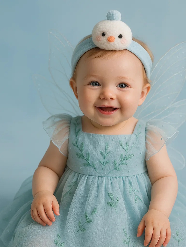 Faixa de bebê com flores, perfeita para fotos fofas