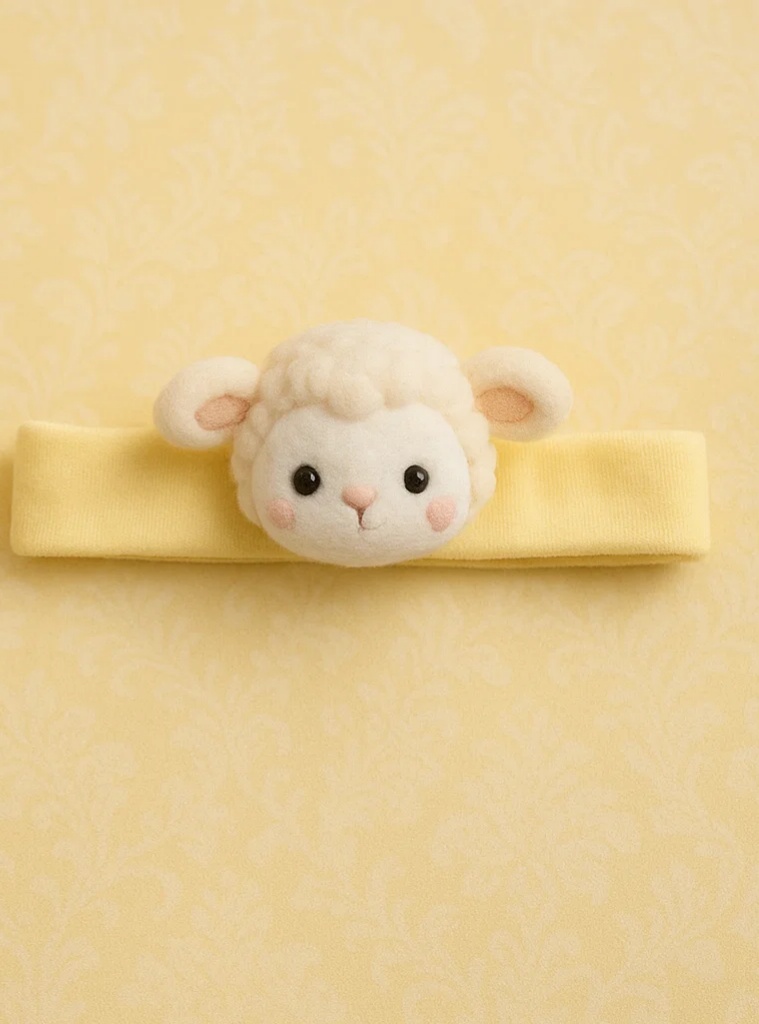 Cute Lamb Baby Headband – Soft and Adorable