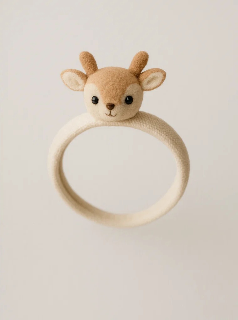 Baby Deer Headband – Woodland Animal Hair Accessory for Girls