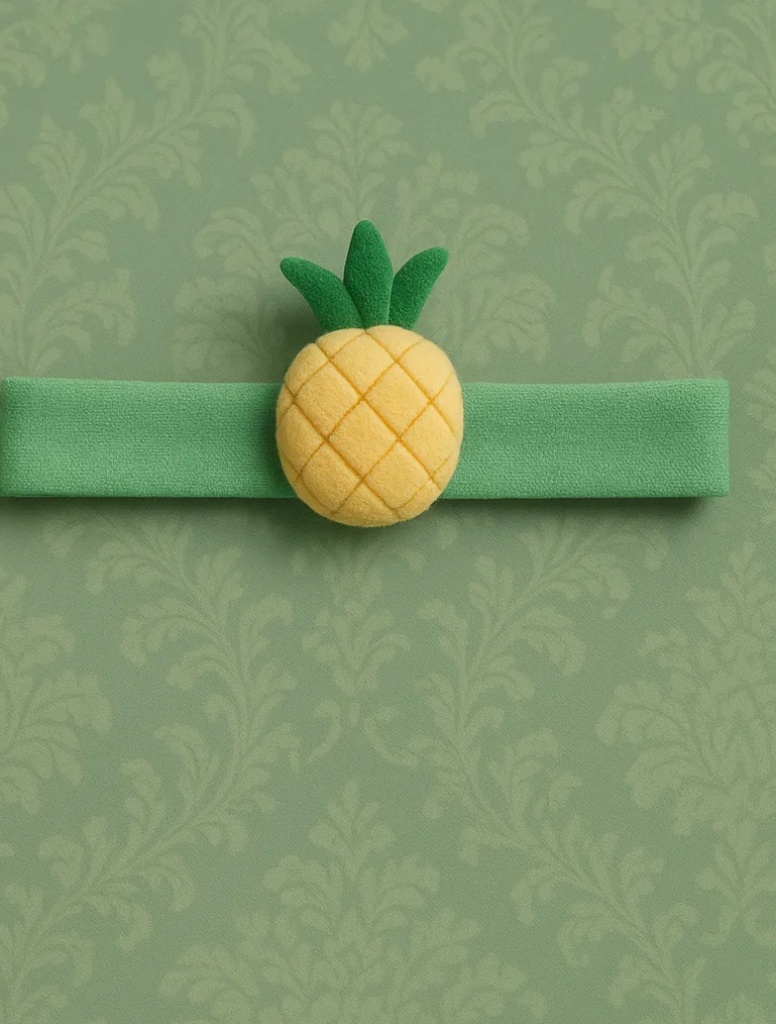 Pineapple-Themed Baby Headband