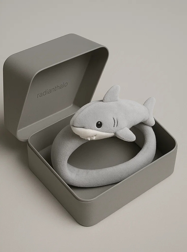 Adorable Shark Design Baby Headband for Boys and Girls