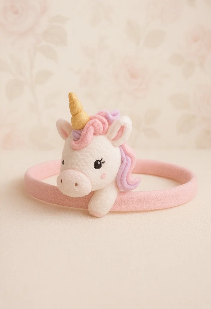 Cute Baby Unicorn Headband (Pink)