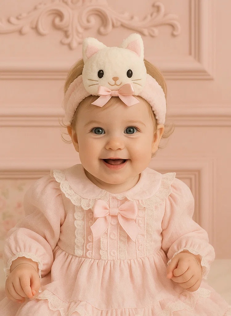 Cute Baby Cat Headband (Pink)