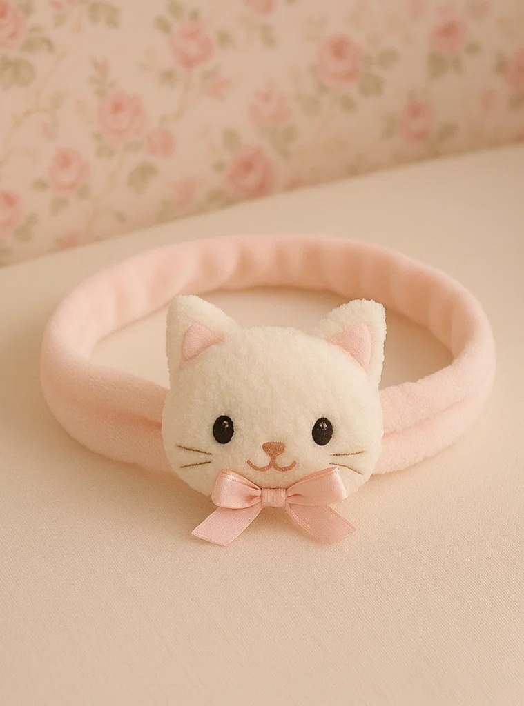 Cute Baby Cat Headband (Pink)