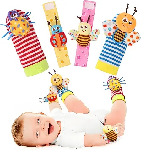 Fun Baby Hand Socks with Insect Toys