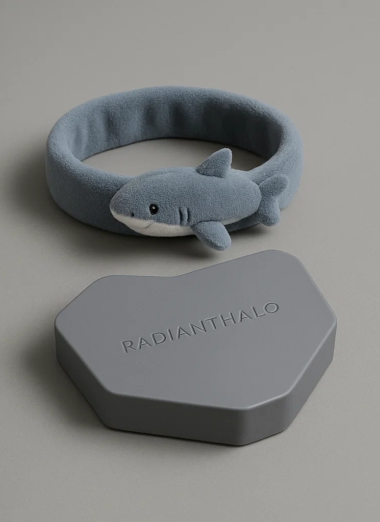 Niedliches Baby-Stirnband mit Haifigur