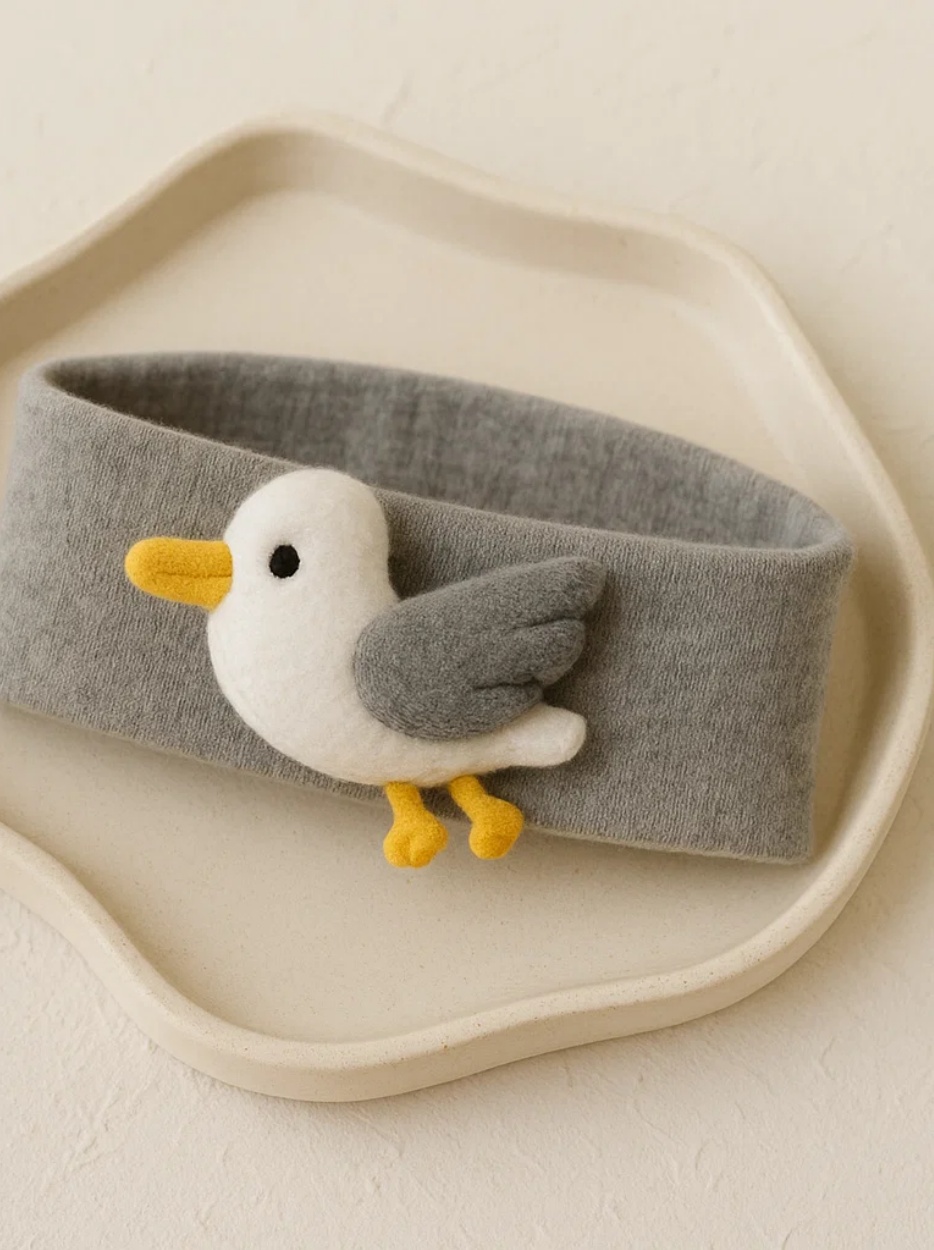 Bandeau pour bébé avec motif animal mignon – Accessoire doux pour photos et usage quotidien
