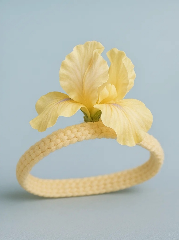 Butterfly Fairy Baby Headband – Large Yellow Flower, Soft Comfortable Band