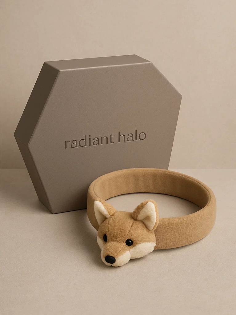 Fox Ears Plush Baby Headband – Adorable Woodland Animal Style