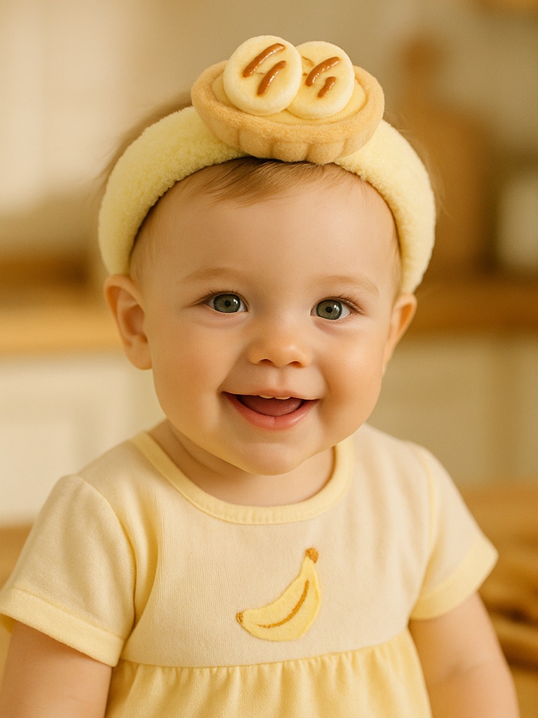 Colorful Baby Headband with Adorable Embellishments – Soft, Non-Toxic, and Perfect for Photoshoots