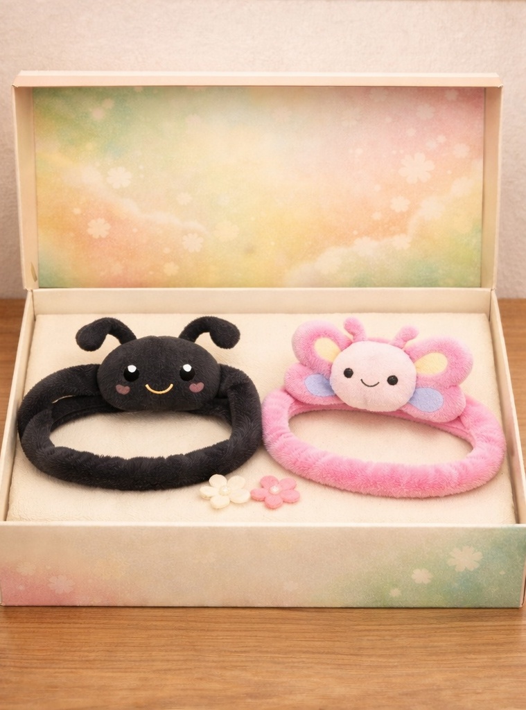 エコフレンドリーなベビー用カートゥーンデタッチャブルヘアバンド – ジャングル動物デザイン