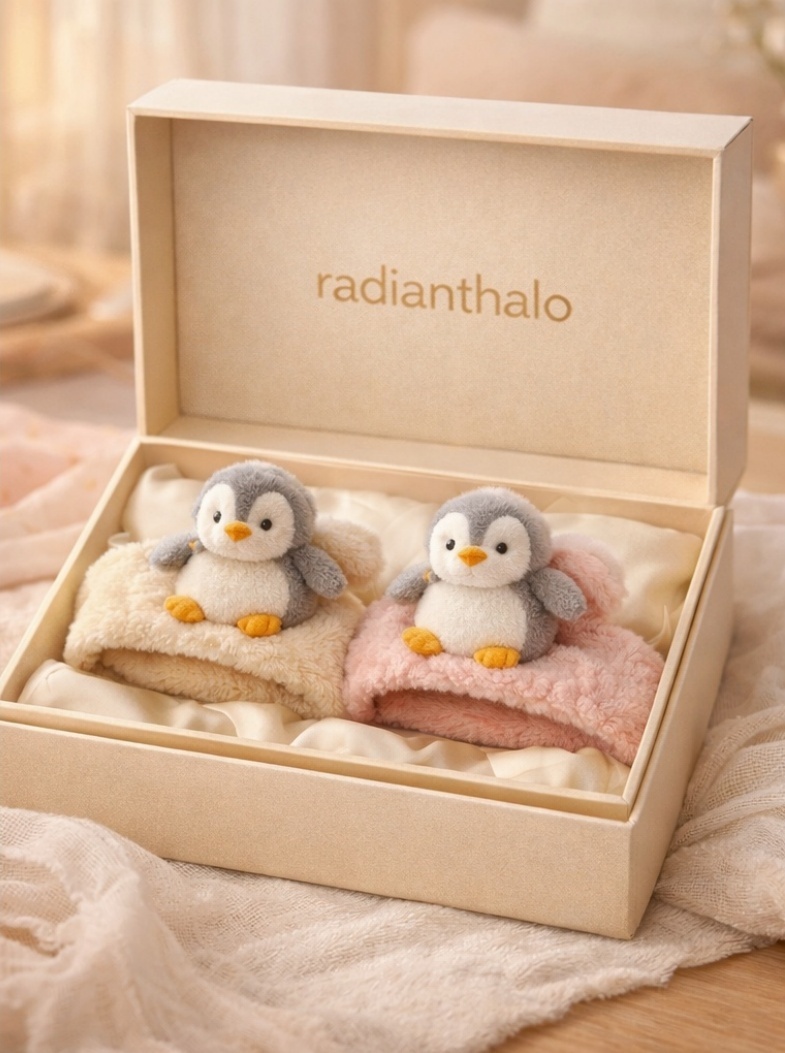 Adorable Bear with Scarf Baby Headband – Eco-friendly and Detachable