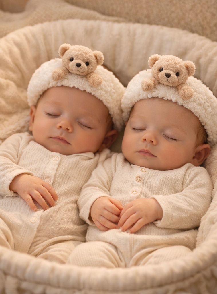 Penguin Baby Headband – Skiing Design, Eco-friendly Soft Cotton