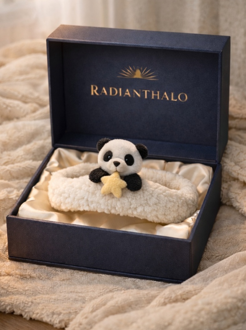 Cute Panda Baby Headband – Soft Cotton, Eco-friendly Detachable Design