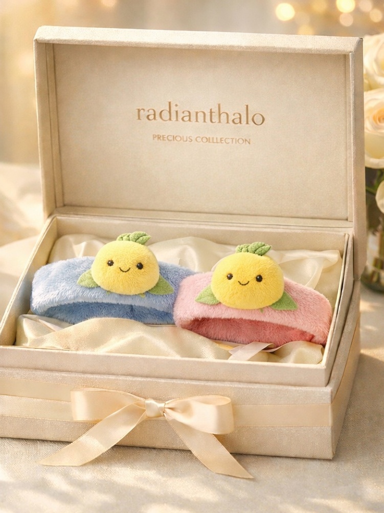 Weiche und atmungsaktive Baby-Stirnbänder aus Baumwolle mit abnehmbarem Design