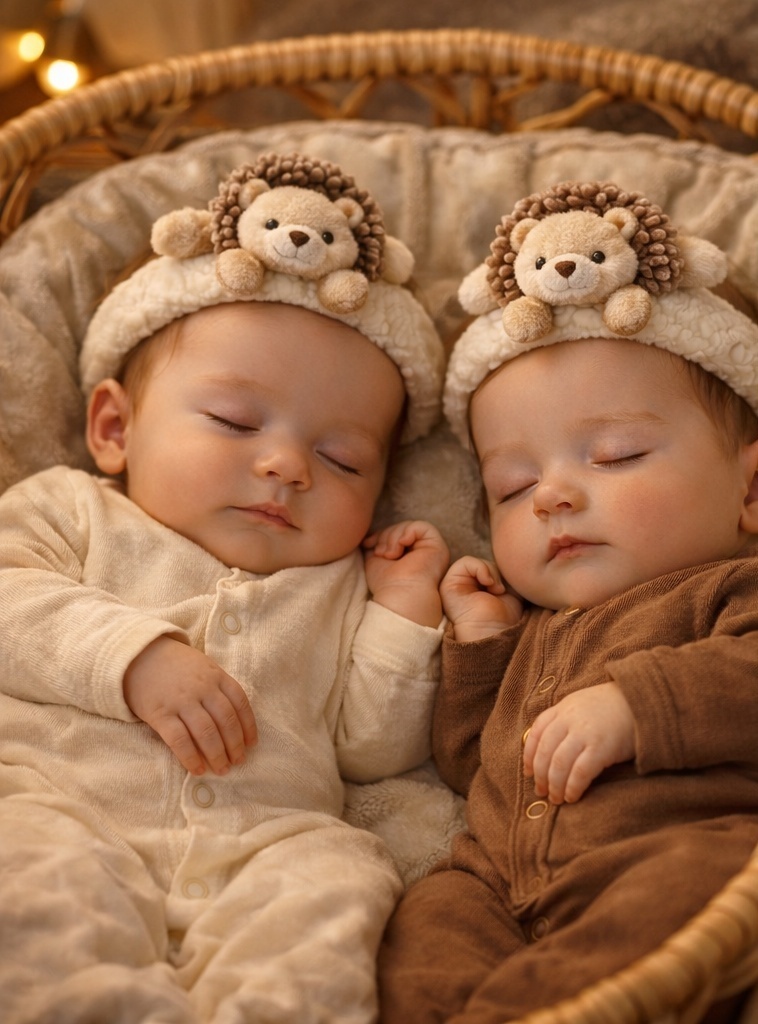 Lion Baby Headband – Eco-friendly, Soft Cotton with Detachable Design