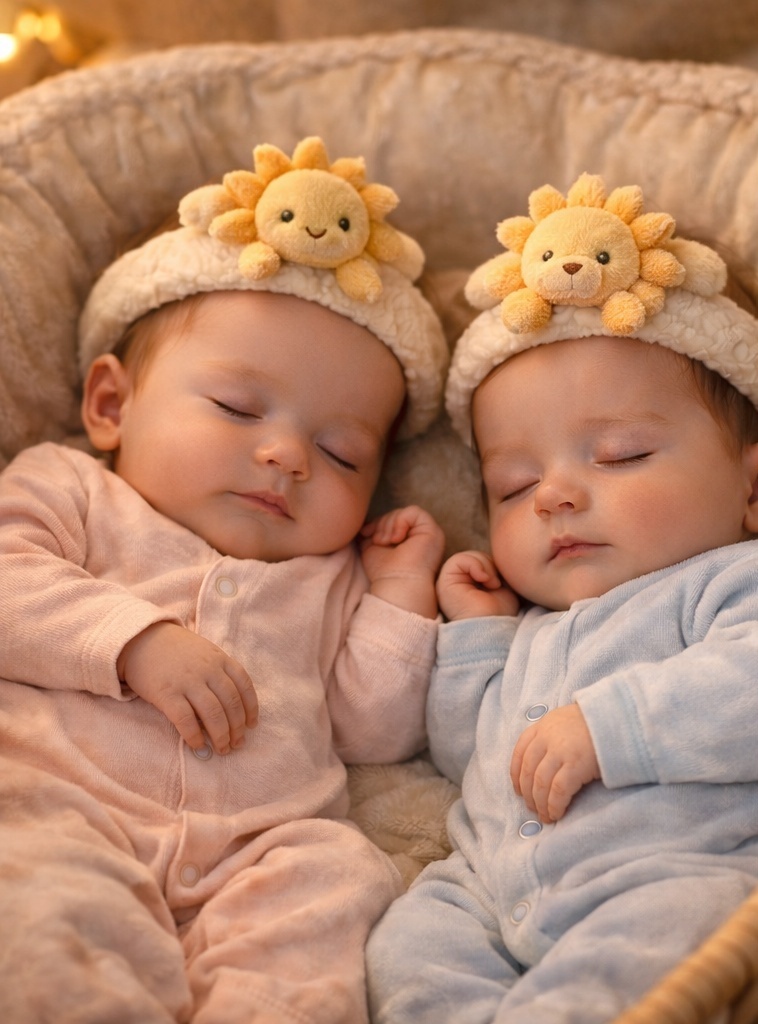 Sunshine Lion Baby Headband – Soft Cotton, Eco-friendly Detachable Design