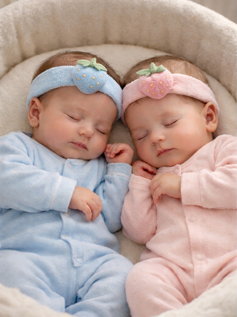 Baby-Stirnband aus Baumwolle mit abnehmbarem Design, atmungsaktiv und bequem