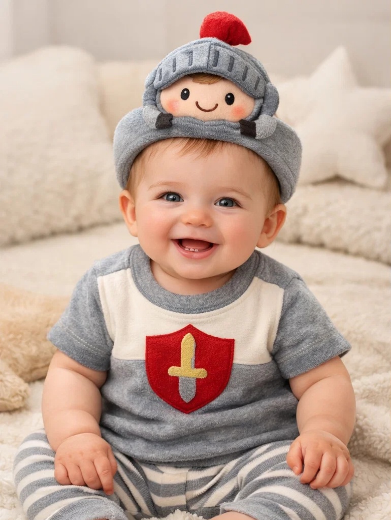 Wholesale Little Knight Baby Gift Set with Plush Warrior Headband for Boutique Newborn Collections