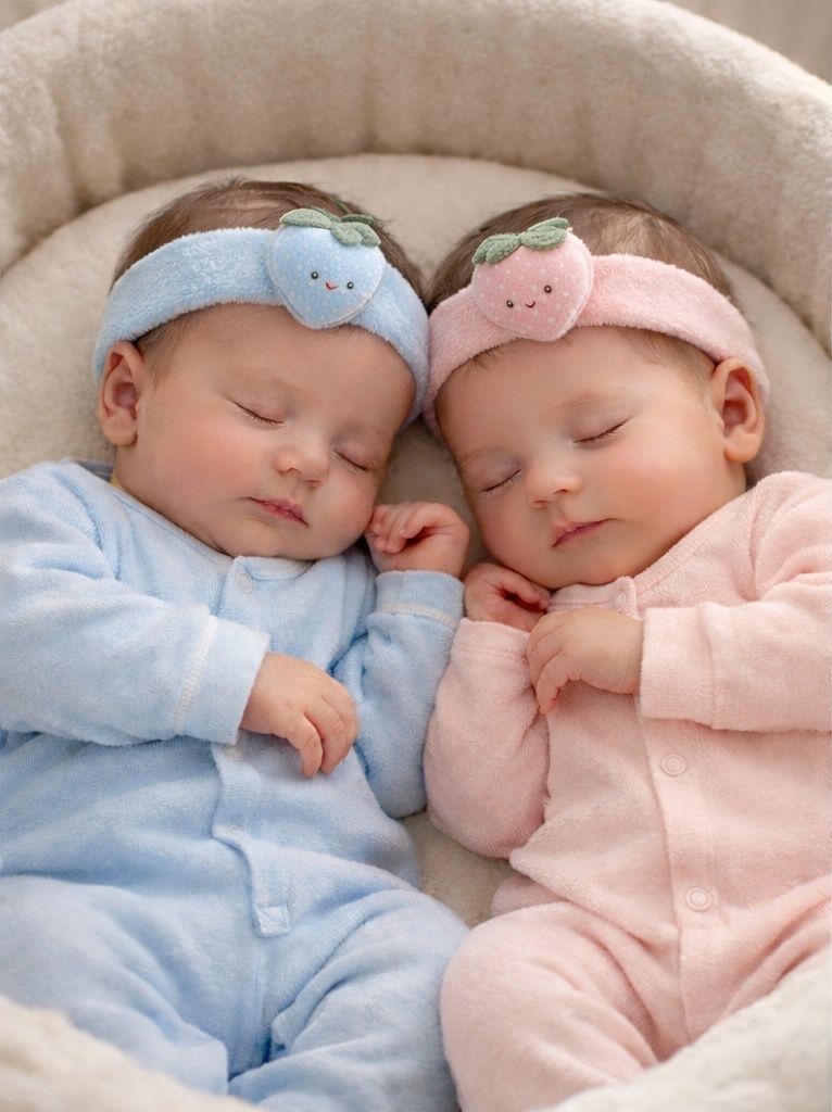 Weiches und bequemes Baby-Stirnband mit abnehmbaren Dekorationen