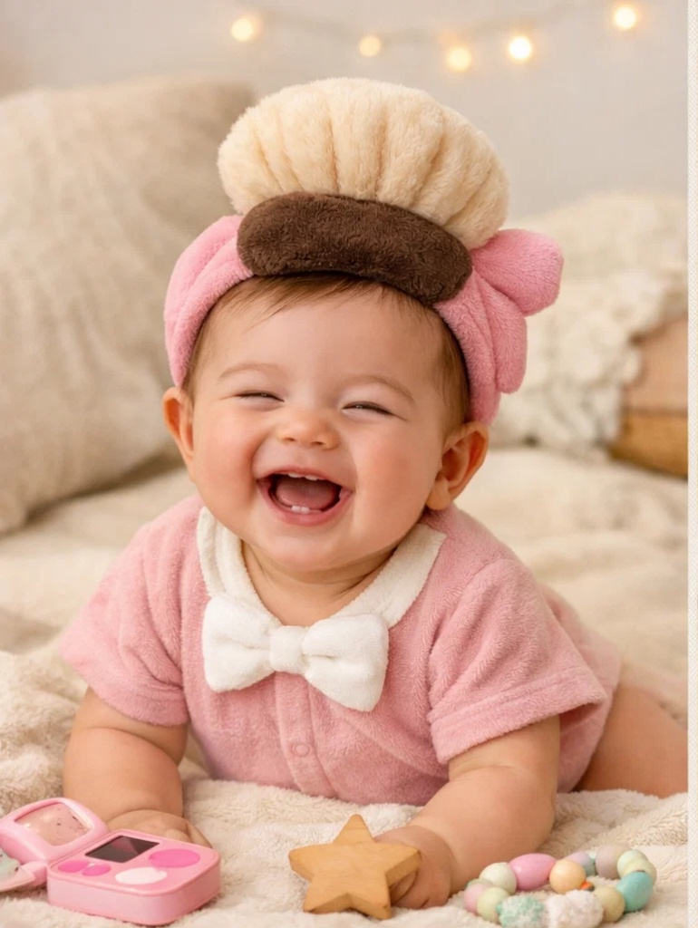 🎀 Wholesale Pink Perfume Plush Headband Baby Dress Gift Box Set for Newborn Girls