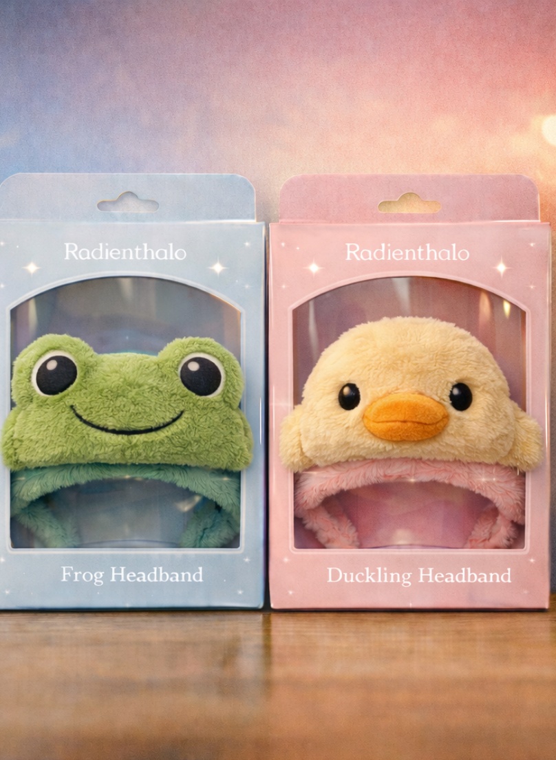 Wholesale Frog & Duckling Detachable Plush Baby Headband Set Soft Breathable Infant Hair Accessories for Boutique and Gift Retail