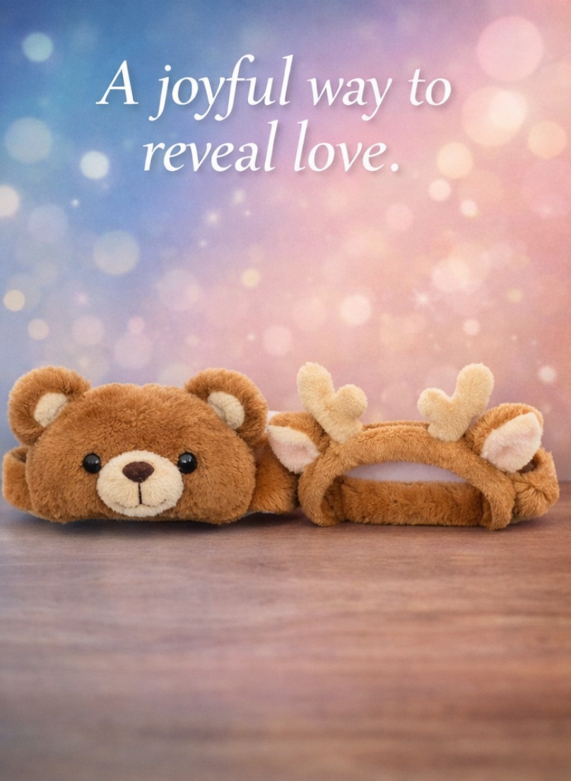 Wholesale Bear & Deer Plush Baby Headband Gift Set Soft Breathable Infant Hair Accessories for Boutique and Holiday Collections