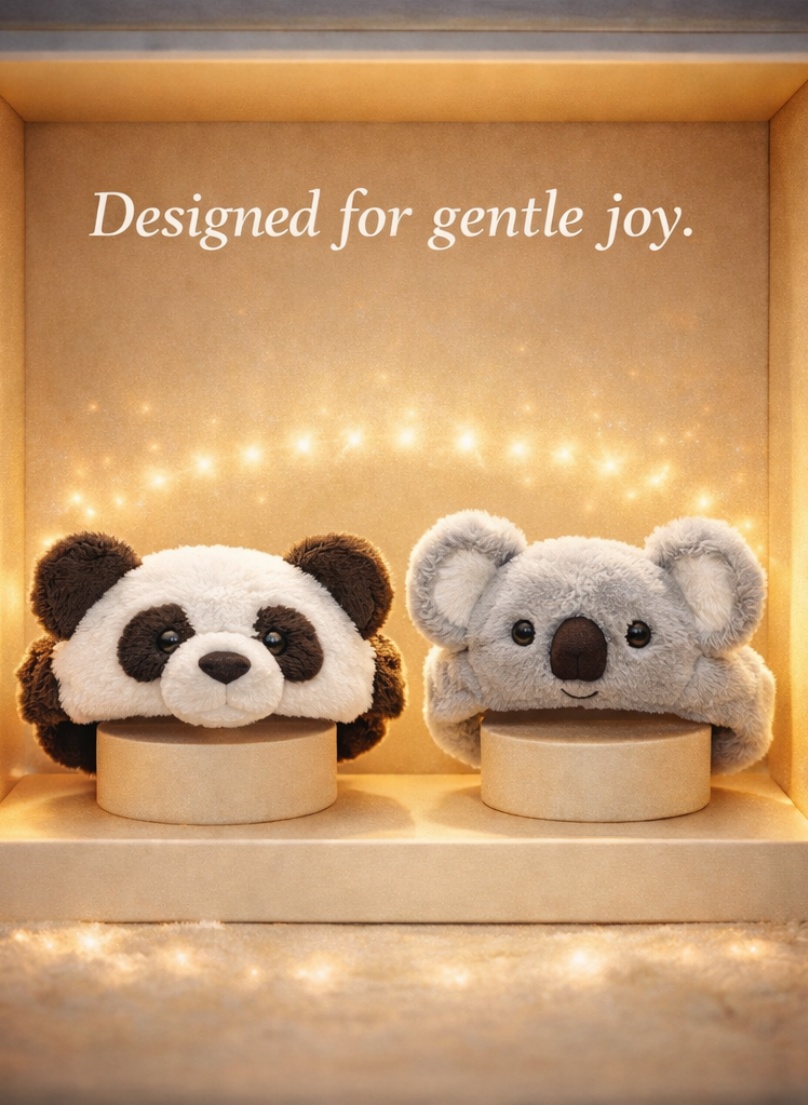 OEM Koala Detachable Plush Doll Baby Headband for Nursery Gift Sets & Baby Retail