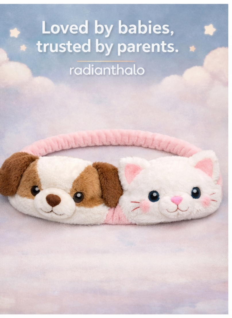 Wholesale Ladybug Detachable Plush Doll Baby Headband for Spring Baby Boutique Programs