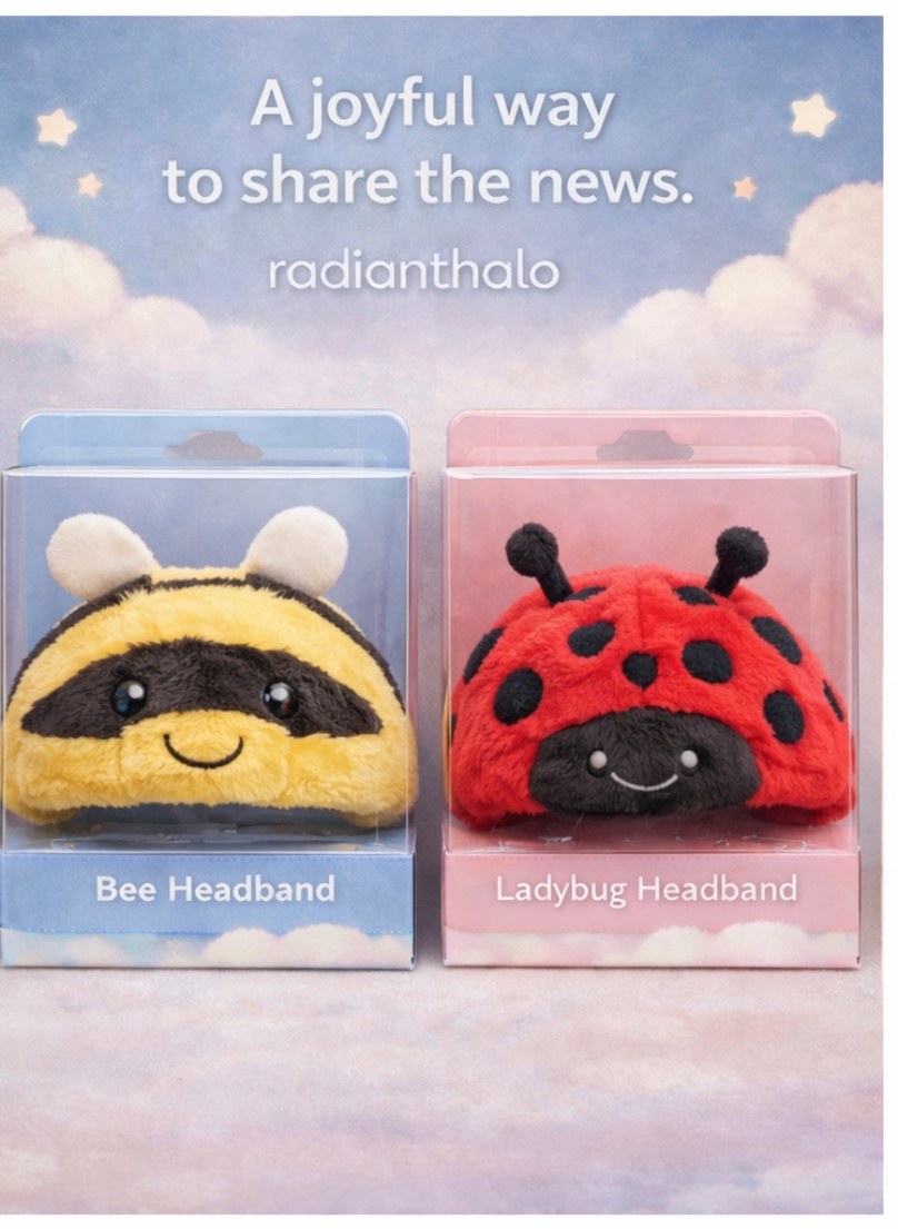 OEM Bee Detachable Plush Doll Baby Headband for Seasonal Baby Gift Merchandising