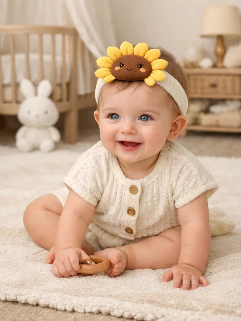 Wholesale Pink Baby Girl Gift Box Butterfly Romper with Matching Plush Doll Headband