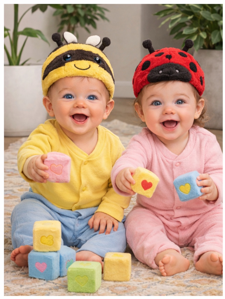 OEM Bee Detachable Plush Doll Baby Headband for Seasonal Baby Gift Merchandising