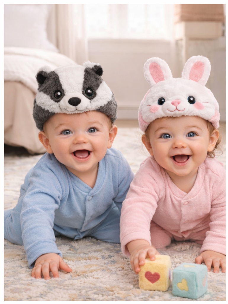 OEM Rabbit Detachable Plush Doll Baby Headband for Baby Shower Gift Sets & Everyday Retail
