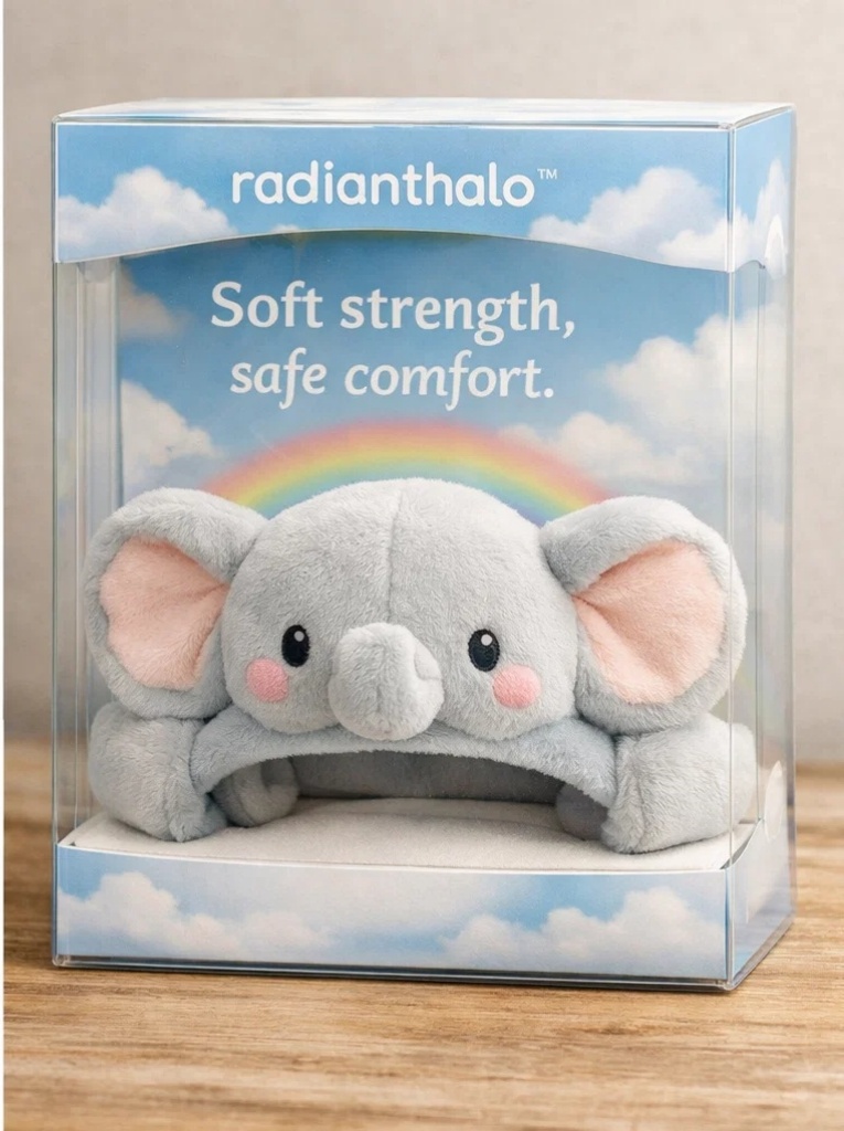 Soft Cotton Elephant Plush Baby Headband - Comfortable and Eco-Friendly for Newborns