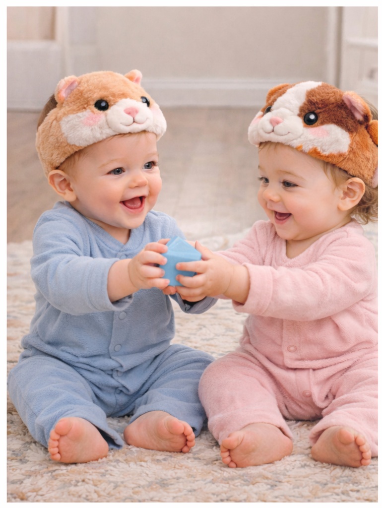 Wholesale Hamster and Guinea Pig Plush Doll Baby Headbands for Boutique Baby Gift Programs