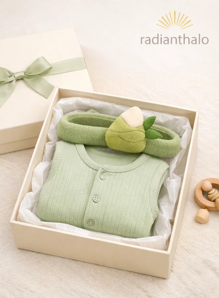 Wholesale Cozy Baby Gift Box Plush Lamb Outfit with Matching Sheep Doll Headband
