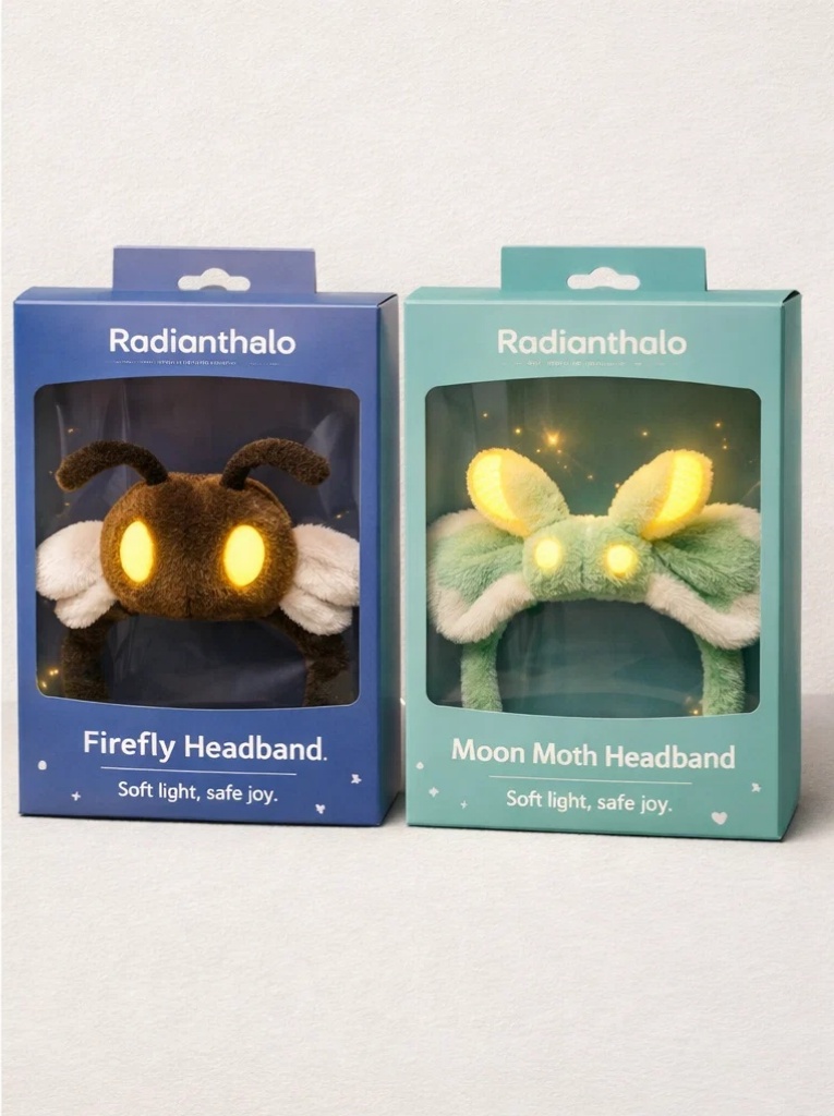 Firefly Plush Baby Headband - Soft Light and Comfortable Cotton for Newborns