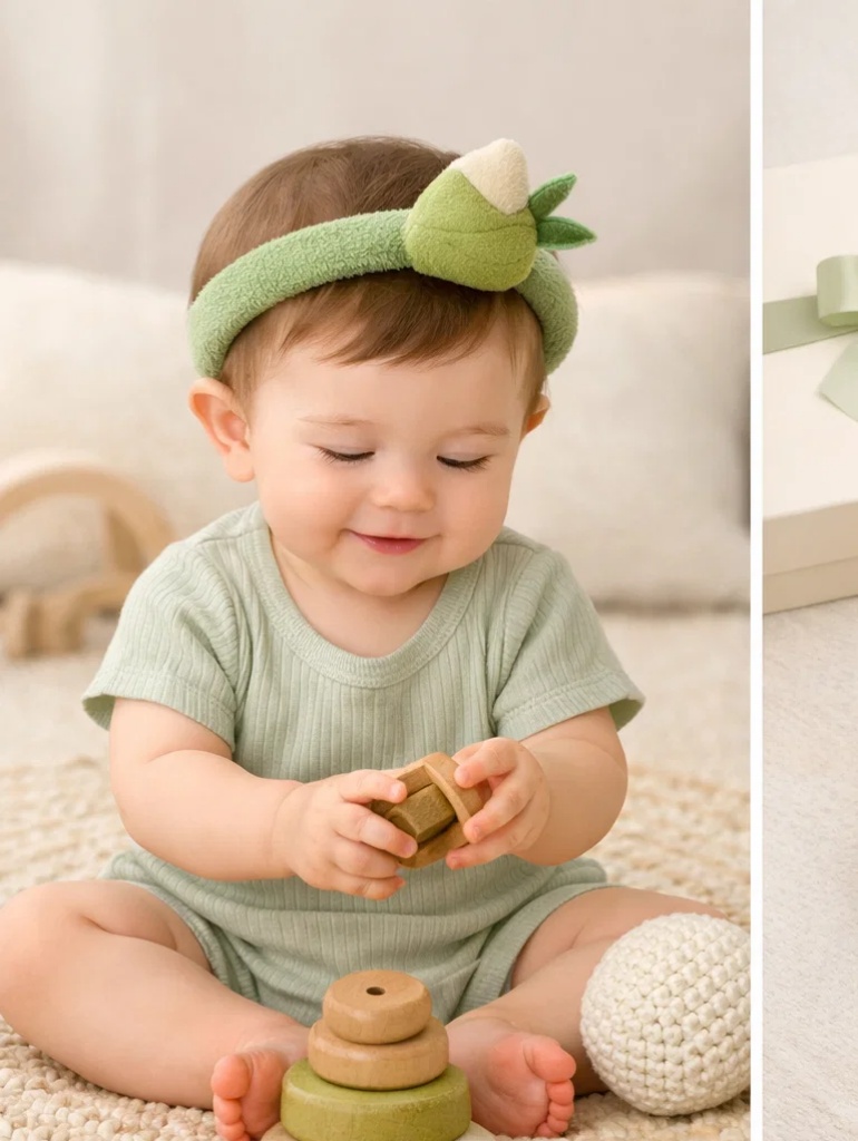 Wholesale Cozy Baby Gift Box Plush Lamb Outfit with Matching Sheep Doll Headband
