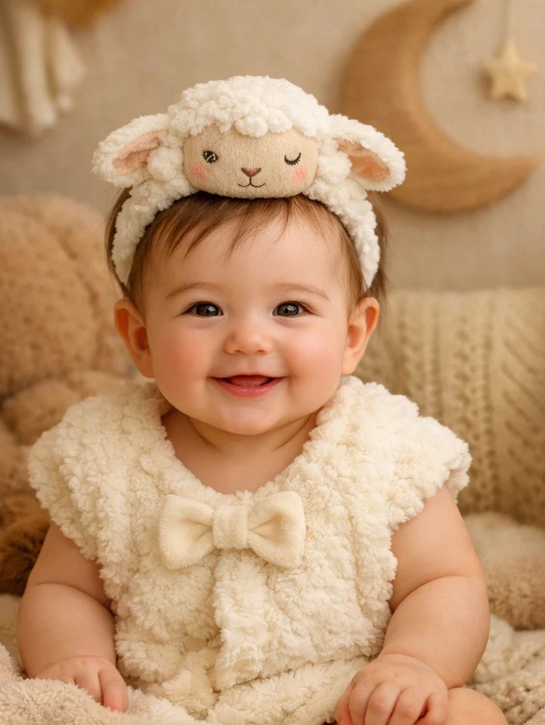 Wholesale Mint Baby Gift Box Sleeveless Ribbed Outfit with Plush Bamboo Shoot Doll Headband