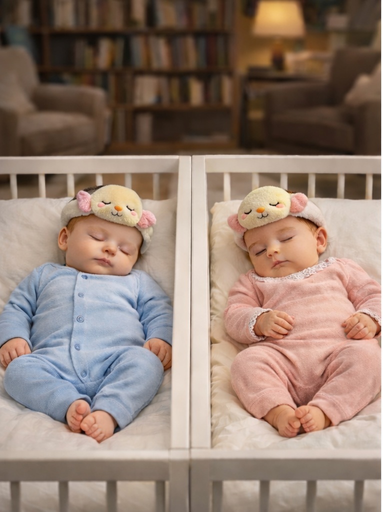 RadiantHalo Sleeping Bird Plush Baby Headband – Soft Stretch Dream Theme Newborn Headwrap