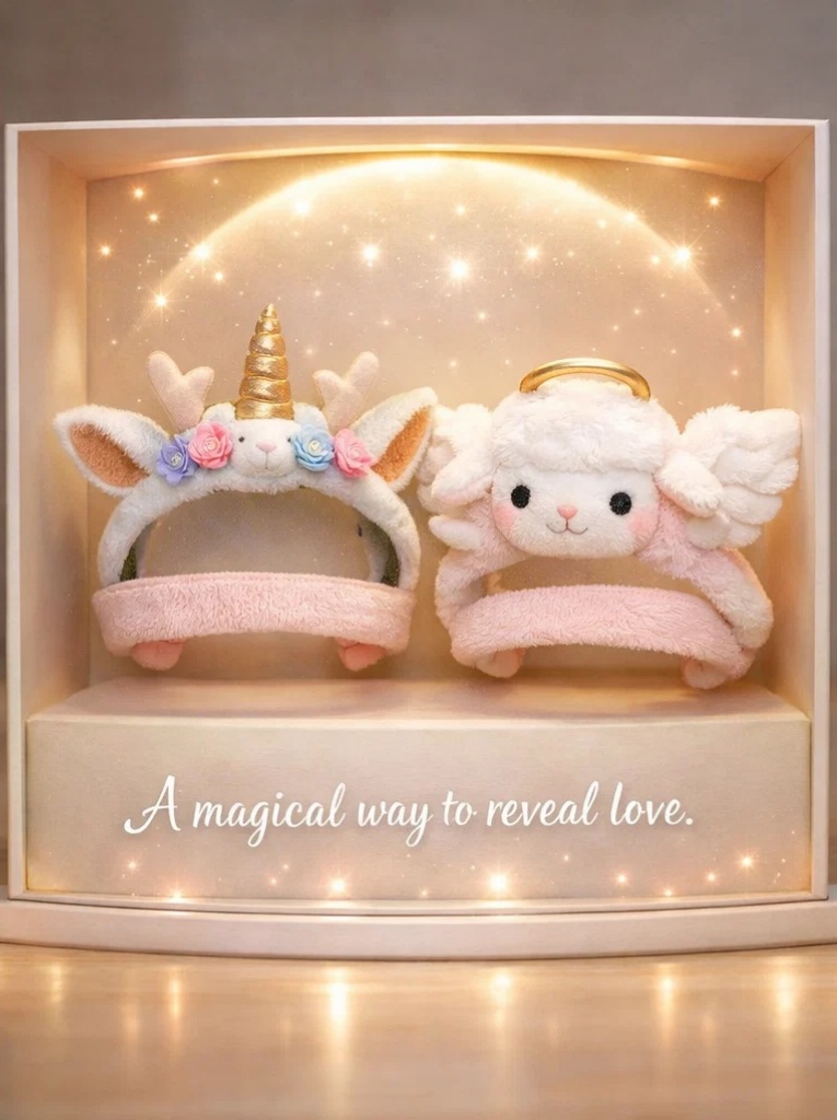 Unicorn and Angel Baby Headband Set - Soft Cotton and Magical Design for Newborns
