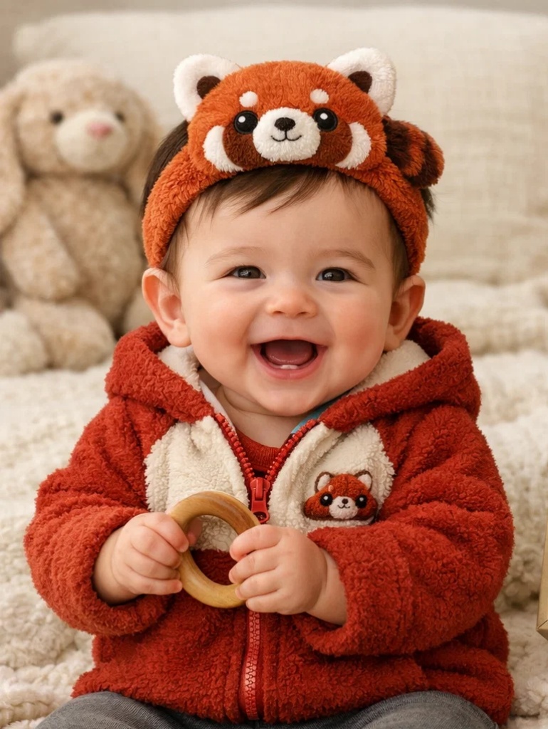 Wholesale Penguin Baby Gift Box Plush Outfit Set with Matching Penguin Doll Headband