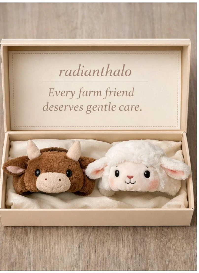 Farm Animal Cow & Sheep Baby Headband Set for Baby Gift Retail and Wholesale