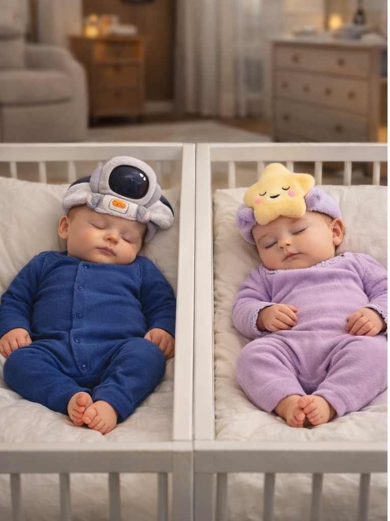 RadiantHalo Astronaut Plush Baby Headband – Soft Stretch Space Theme Newborn Photo Prop