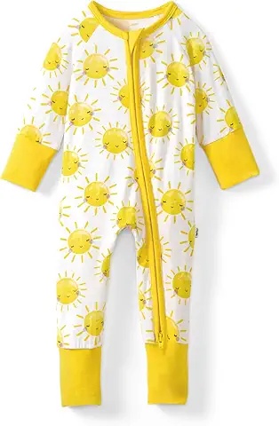 Baby Jungen Sonnenschein Jumpsuit - Gelbes Set für den Frühling