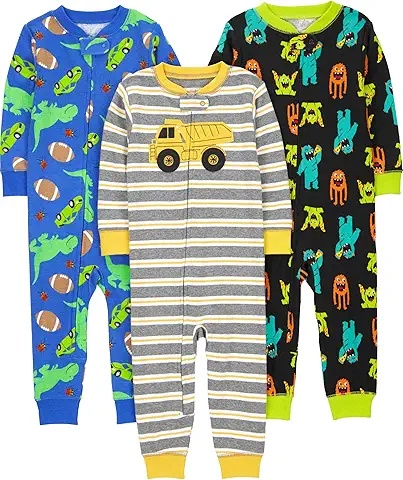 Baby Jungen Jumpsuits mit Dinosaurier-Design - 3er-Pack
