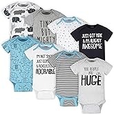 Babybodys mit Tieren, 8er-Pack – Kurzarm, lustige Drucke