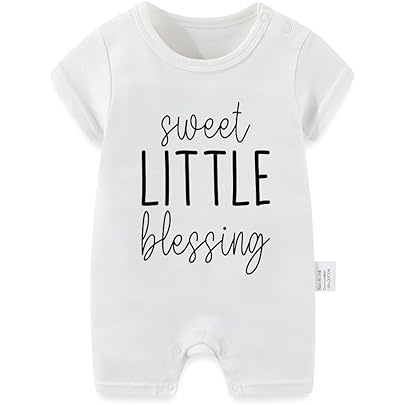 Baby Romper - 'Sweet Little Blessing' Soft Cotton Onesie for Infants